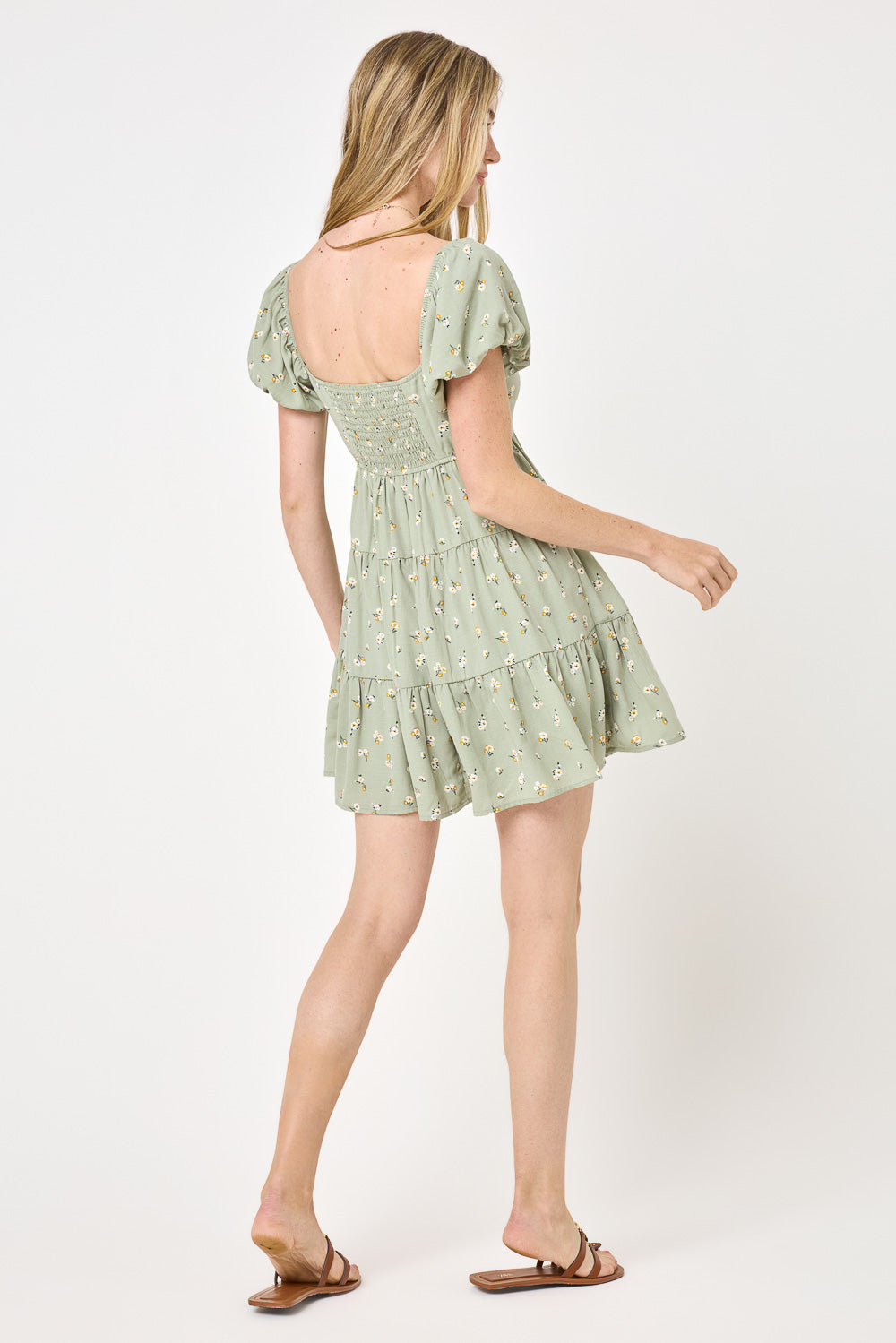 FOXEY - Foxey ♡ FLORA PUFF 38 Floral Tulle Puff Sleeve Bow Tie Maxi Dress | Dress In Beauty