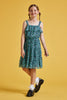 Kids Navy Floral Sleeveless Ruffle Dress - Trixxi Clothing